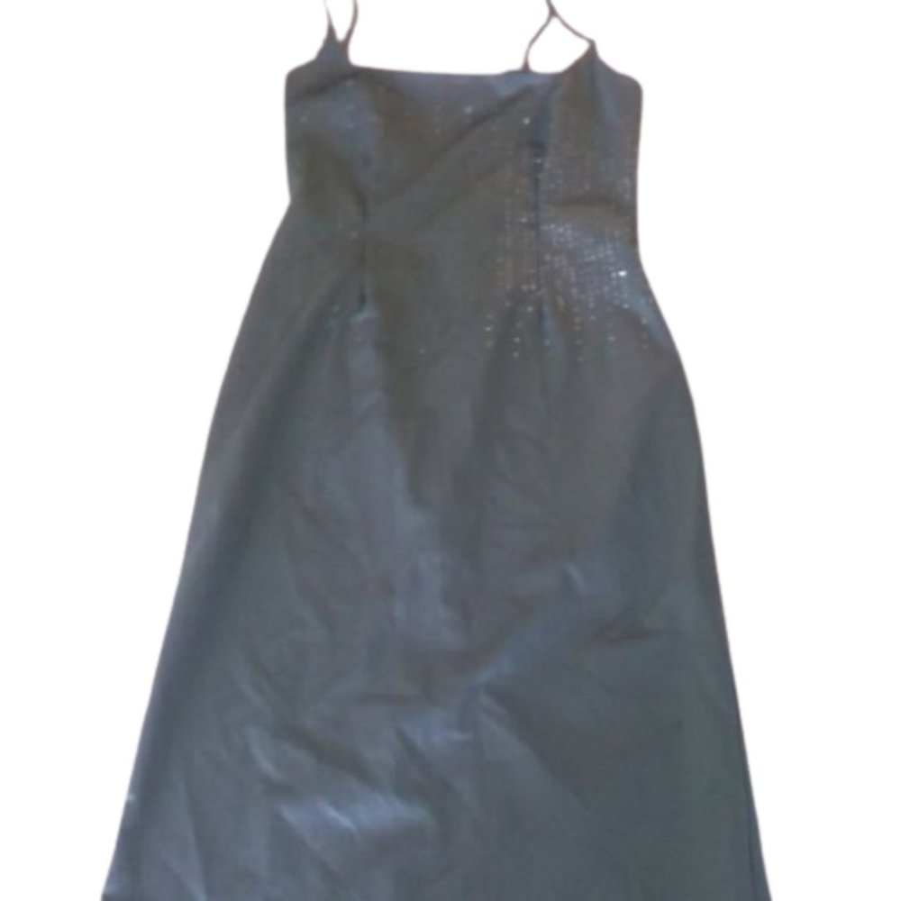 Silvery Gray Evening Dress Size 13 14